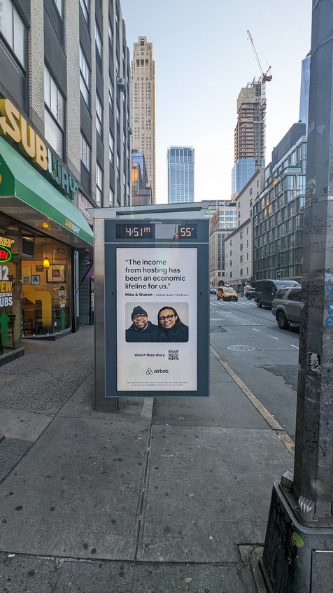 Billboard in New York