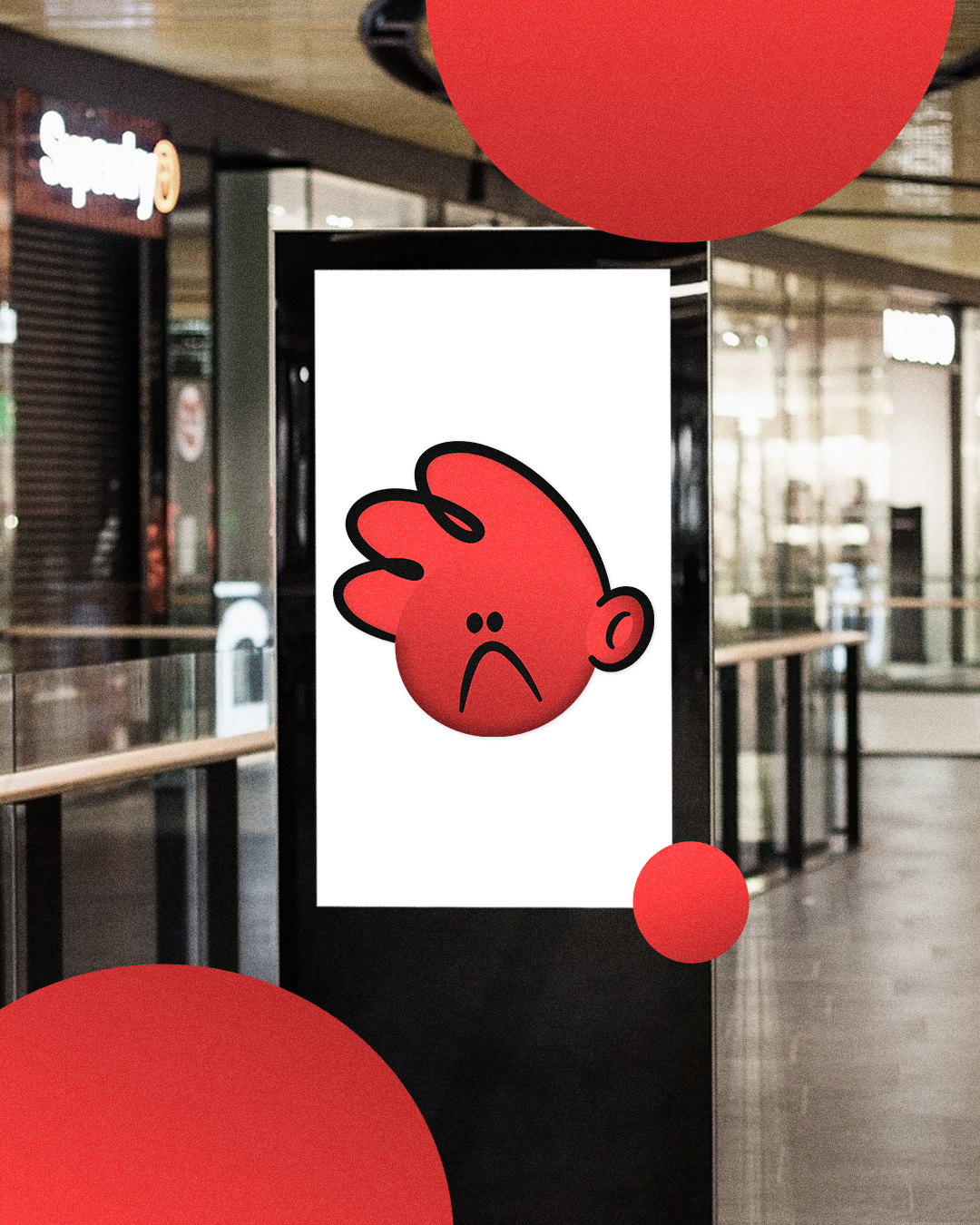 Billboard in a shopping mall