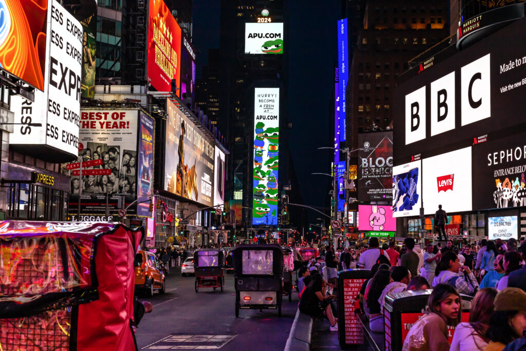 Billboards in Time Square