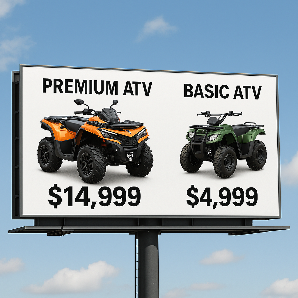 Promote on a billboard