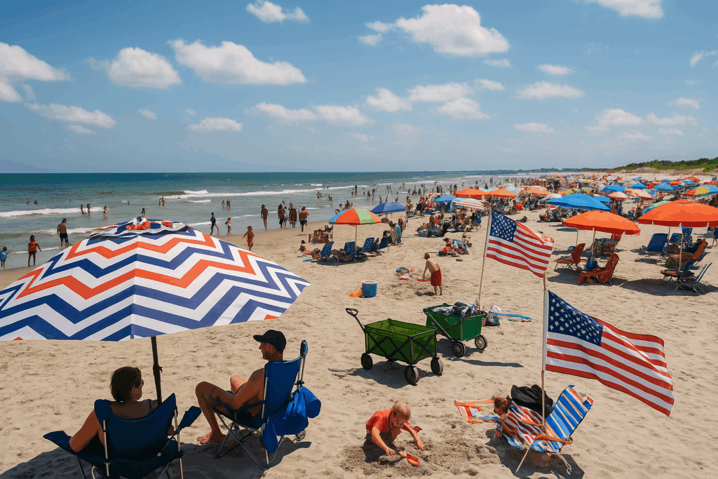 Sunny day at a beach