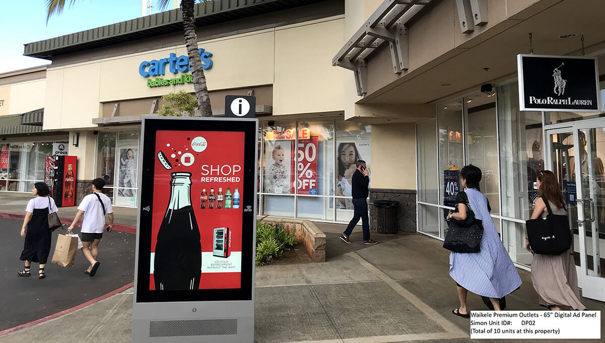 Digital billboard advertising displayed in Hawaii
