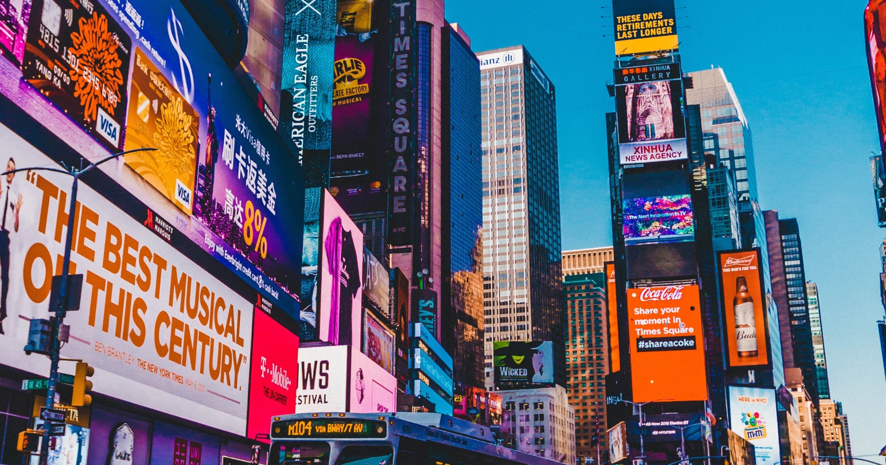 Digital out-of-home advertising screens in public and urban locations