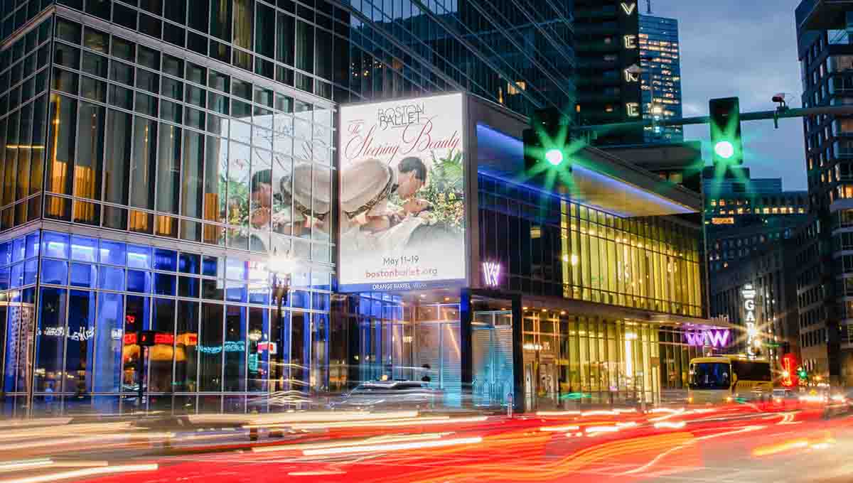 Outdoor digital billboard advertising in Massachusetts