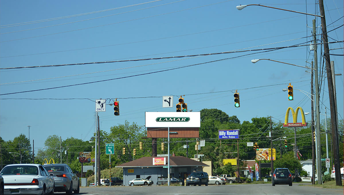 Outdoor digital billboard advertising in Alabama