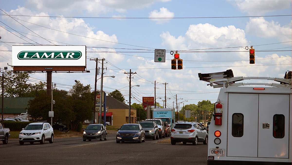 Large-format digital billboard advertising in Alabama