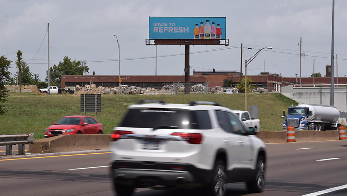 Digital billboard advertising displayed in Arkansas