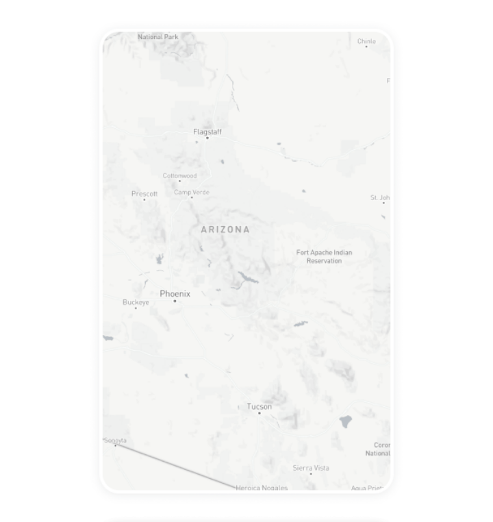 Digital out-of-home advertising inventory card for Arizona