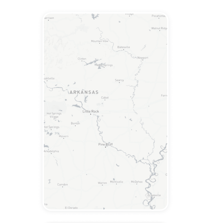 cards-Arkansas Digital out-of-home advertising inventory card for Arkansas