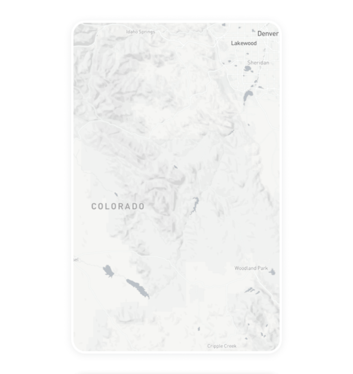 Digital out-of-home advertising inventory card for Colorado