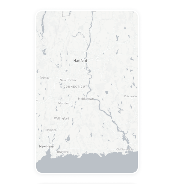 Digital out-of-home advertising inventory card for Connecticut