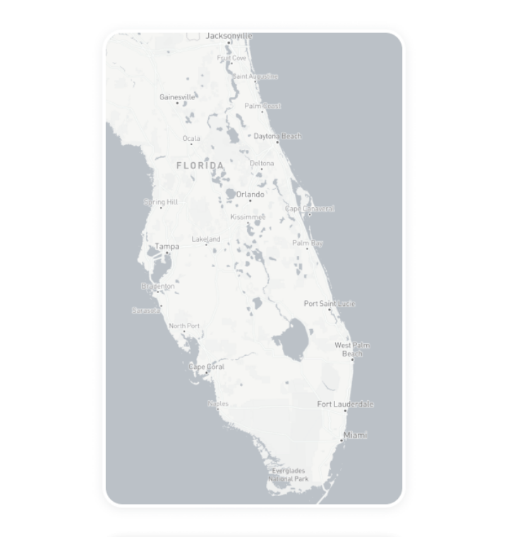 Digital out-of-home advertising inventory card for Florida
