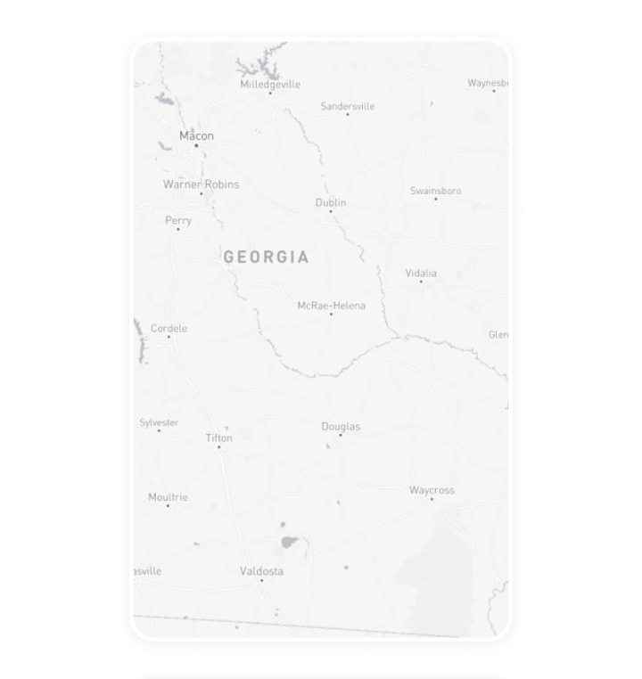 Digital out-of-home advertising inventory card for Georgia