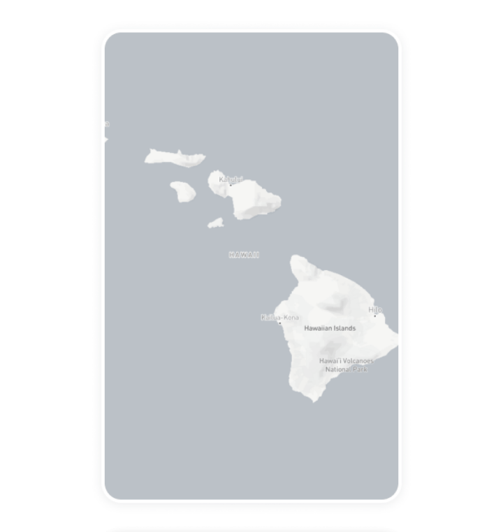 cards-Hawaii Digital out-of-home advertising inventory card for Hawaii