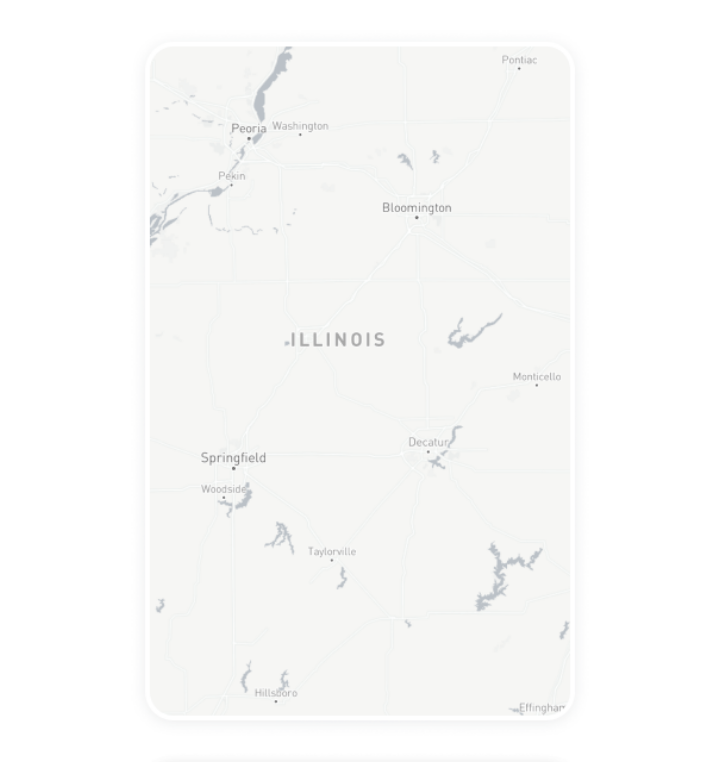 Digital out-of-home advertising inventory card for Illinois