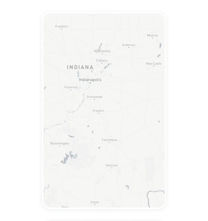 Digital out-of-home advertising inventory card for Indiana