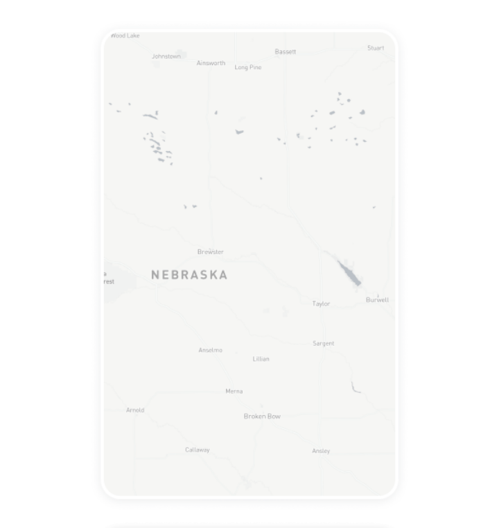 cards-Nebraska Digital out-of-home advertising inventory card for Nebraska