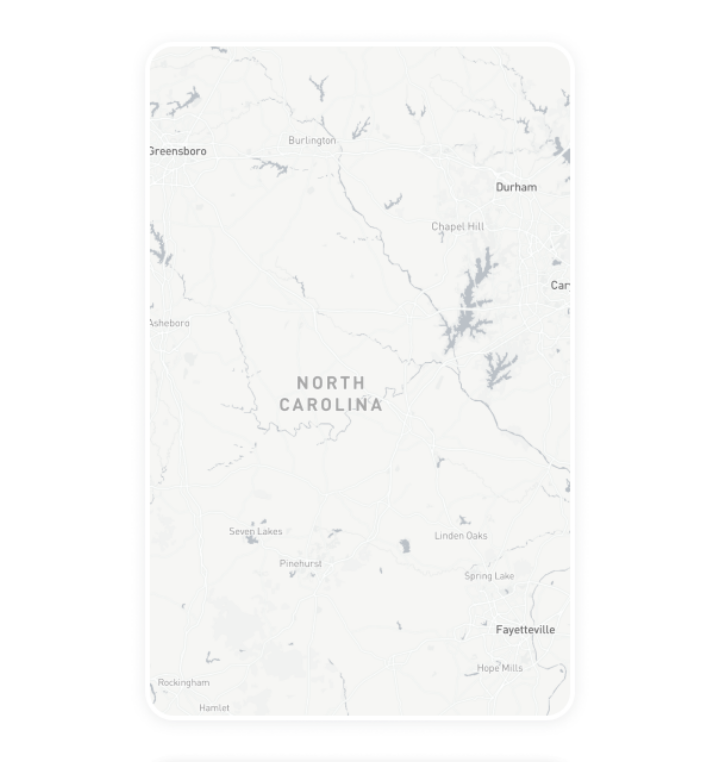 Digital out-of-home advertising inventory card for North Carolina