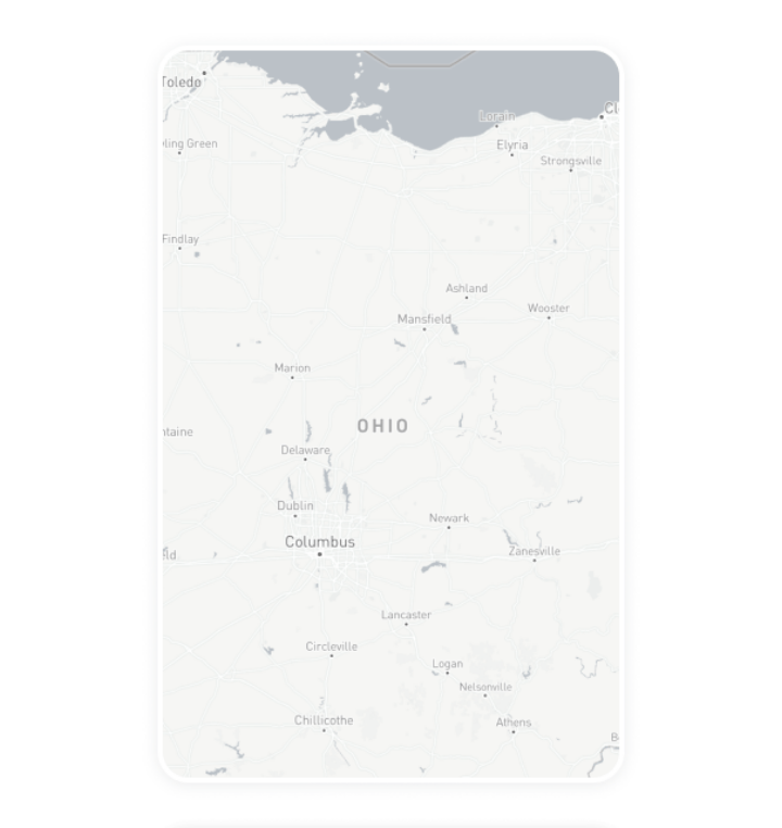 Digital out-of-home advertising inventory card for Ohio