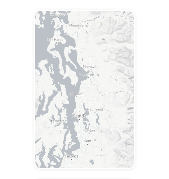 Digital out-of-home advertising inventory card for Washington state
