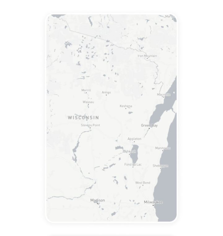 cards-Wisconsin Digital out-of-home advertising inventory card for Wisconsin