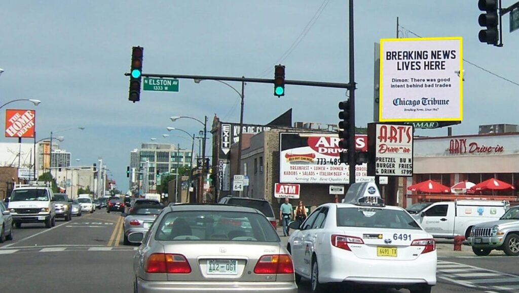 Billboard on Lake Shore Drive, Chicago
