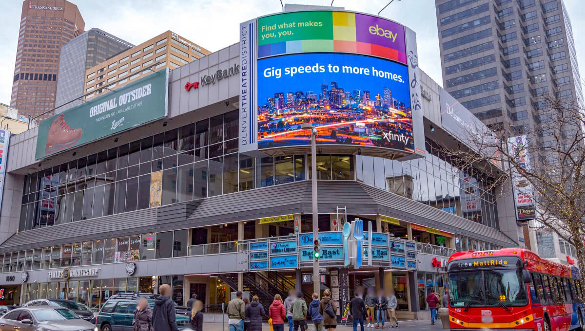 Large-format digital billboard advertising in Colorado