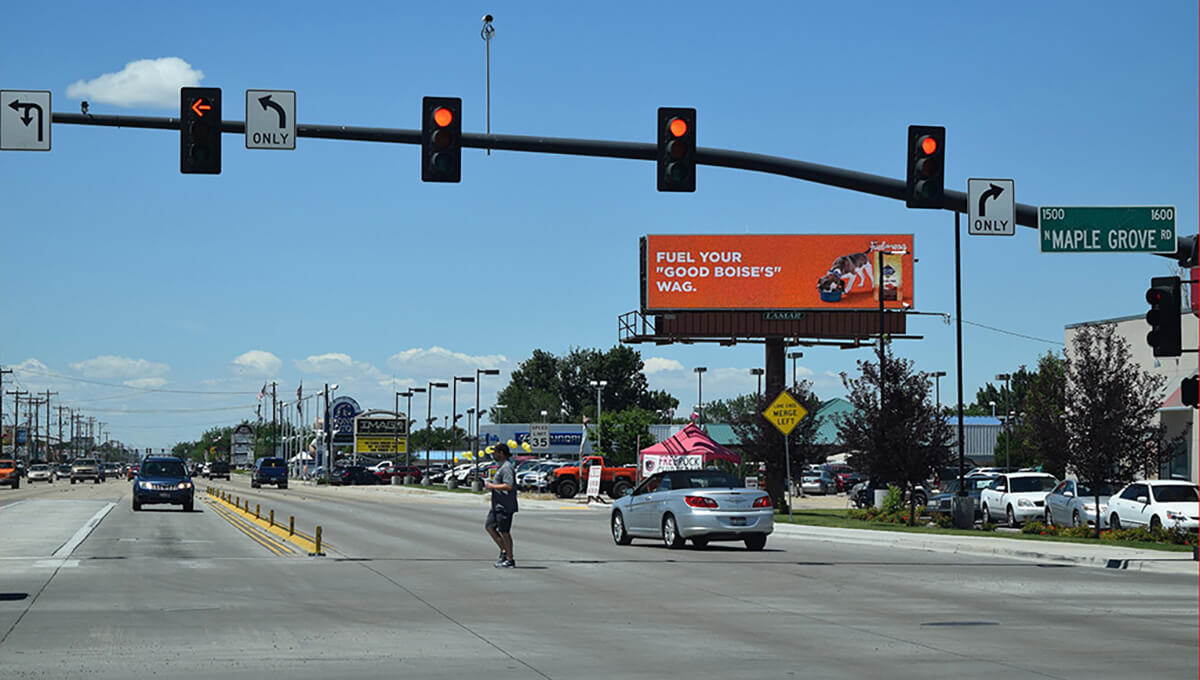 Outdoor digital billboard advertising in Idaho