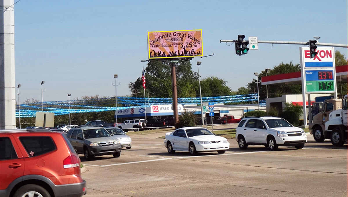 Outdoor digital billboard advertising in Louisiana