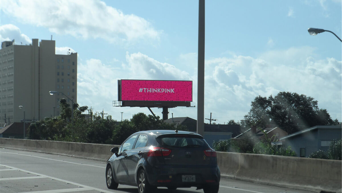 Large-format digital billboard advertising in Louisiana