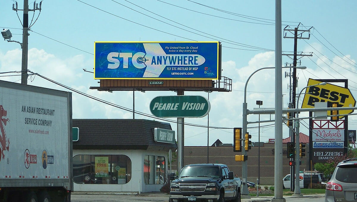 Outdoor digital billboard advertising in Minnesota