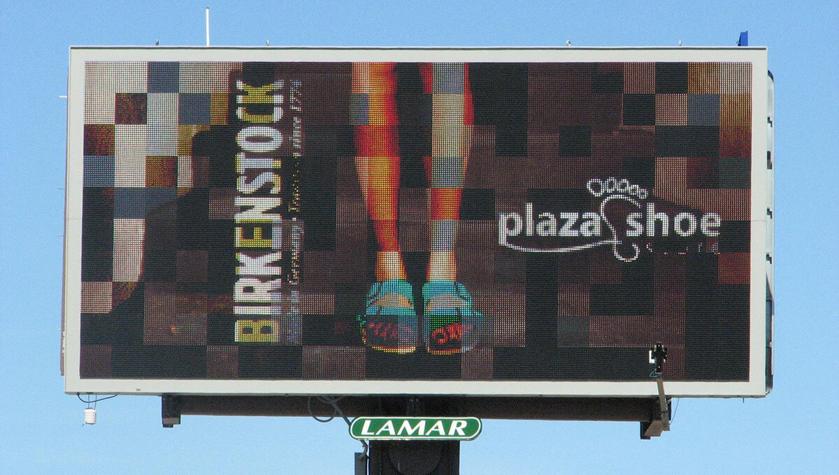 Digital billboard advertising displayed in Missouri