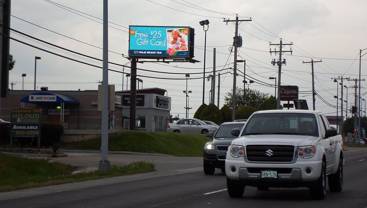 Outdoor digital billboard advertising in Missouri