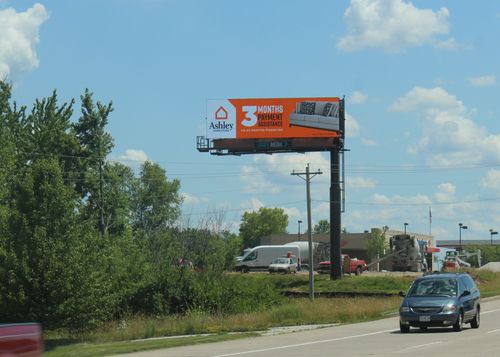 Roadside digital billboard used for outdoor advertising in Missouri