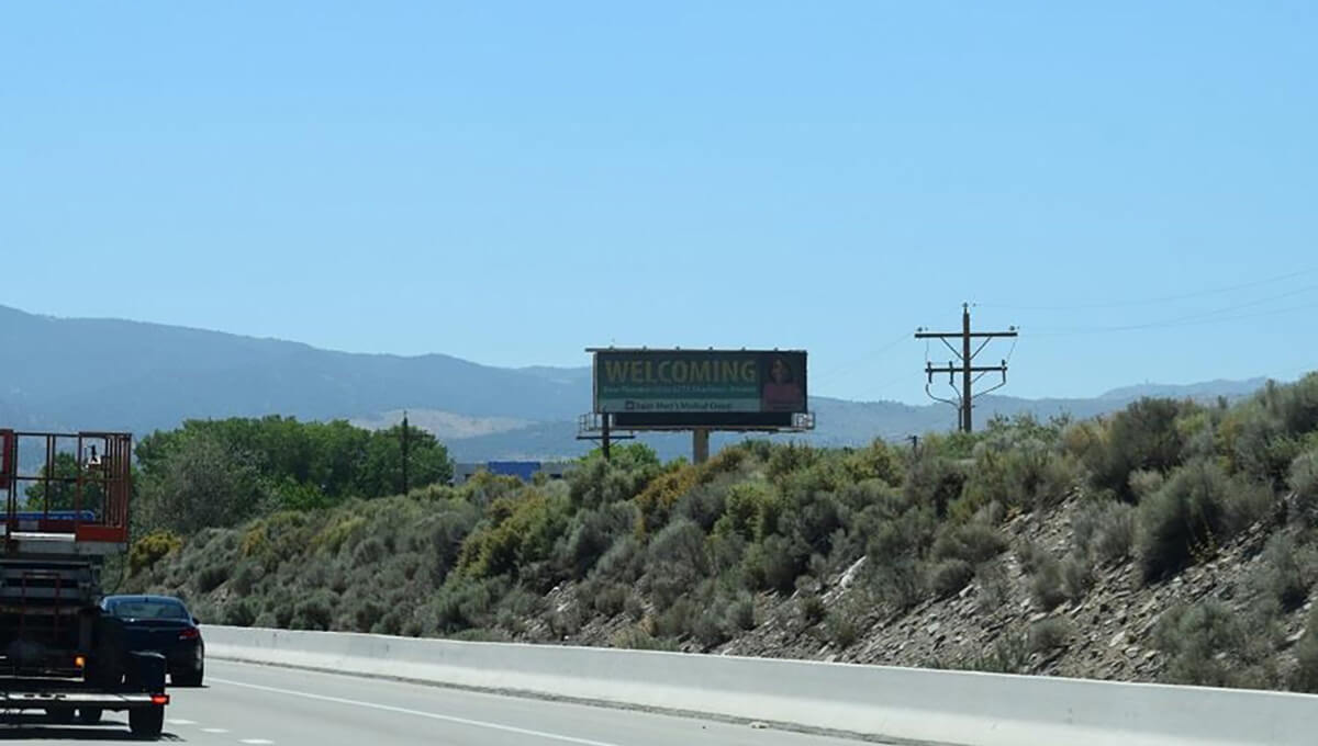 Large-format digital billboard advertising in Nevada