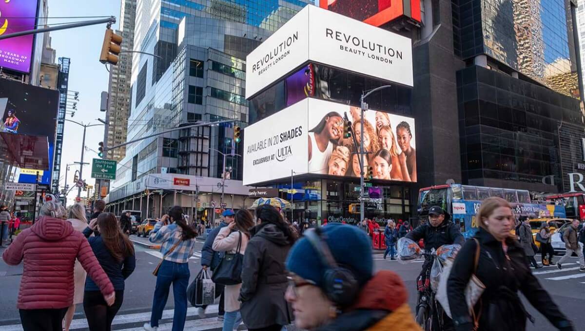 Outdoor digital billboard advertising in New York