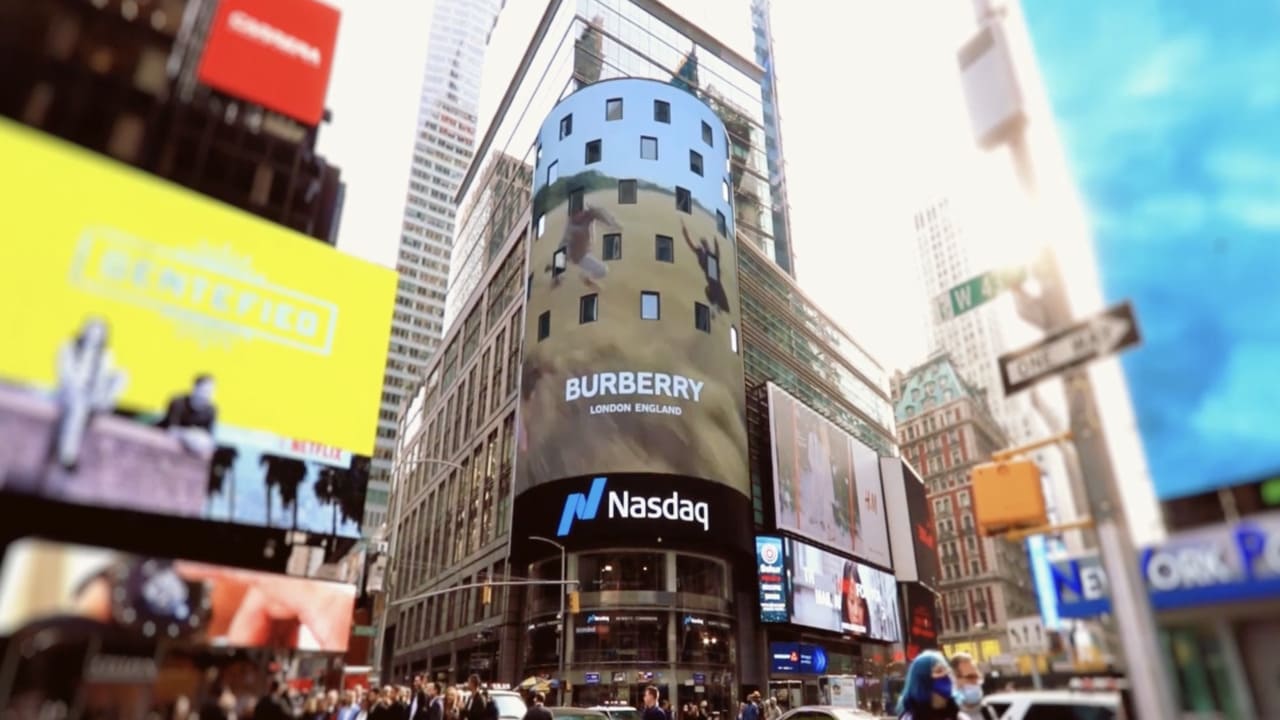 Digital billboard advertising displayed in New York City