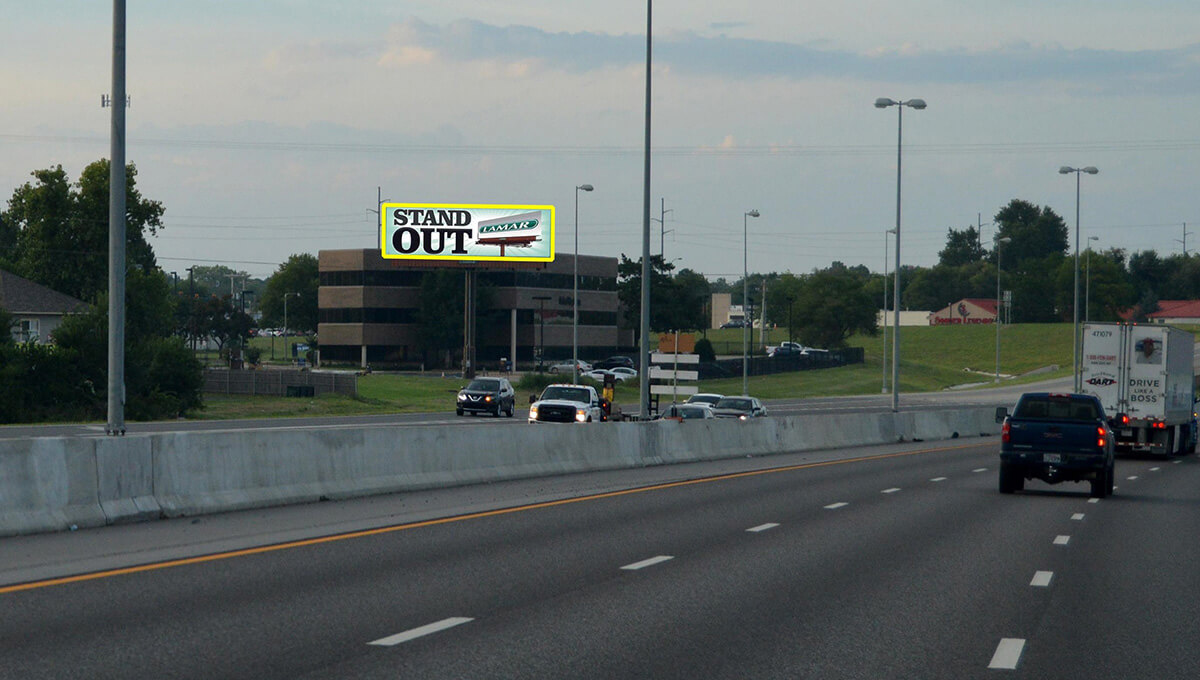 Digital billboard advertising displayed in Oklahoma