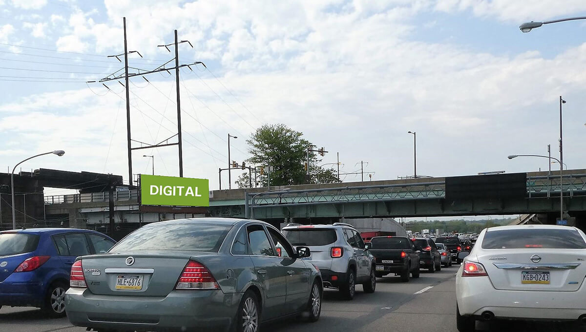 Digital out-of-home billboard displayed in Pennsylvania