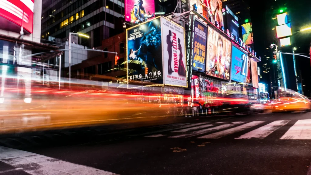 Billboards in Time Square