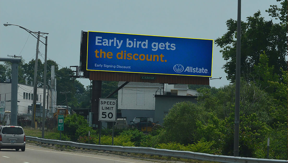 Large-format digital billboard advertising in Rhode Island