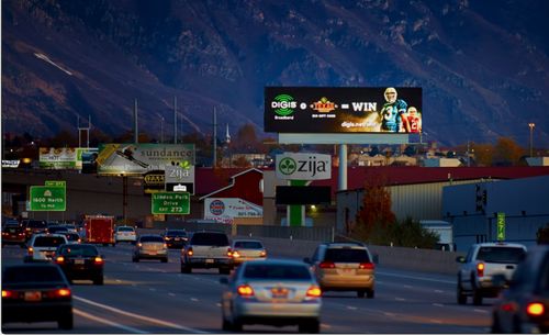 utah Digital billboard advertising displayed in Utah