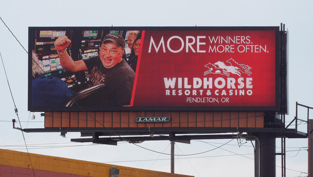 Large-format digital billboard advertising in Washington state
