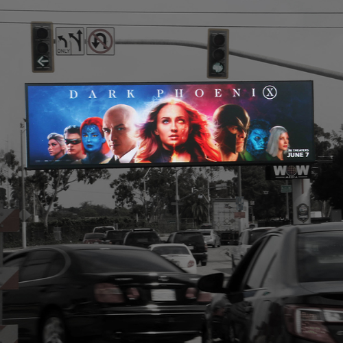 Billboard promoting Marvel